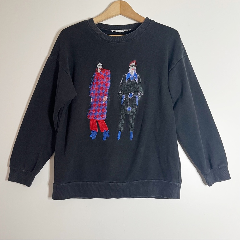 Rejina Pyo embroidered ladies pullover sweatshirt